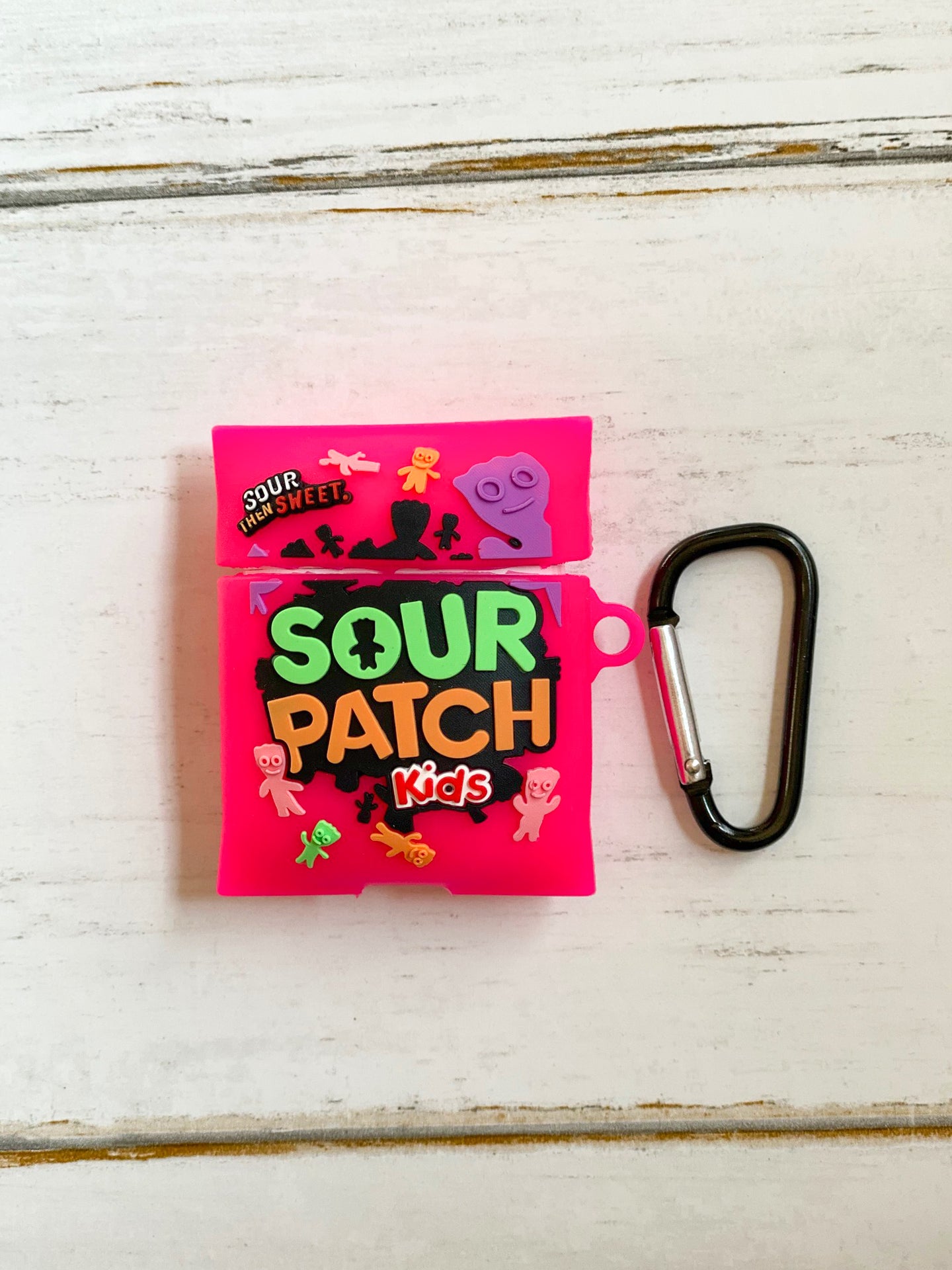 Pink Sour Patch Kids Airpod Case