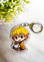 Load image into Gallery viewer, Zenitsu &amp; Chuntaro Keychain
