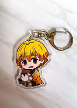 Load image into Gallery viewer, Zenitsu &amp; Chuntaro Keychain
