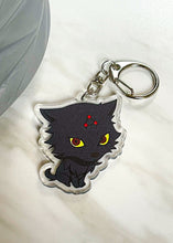 Load image into Gallery viewer, Black Devine Dog Keychain
