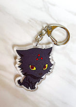 Load image into Gallery viewer, Black Devine Dog Keychain
