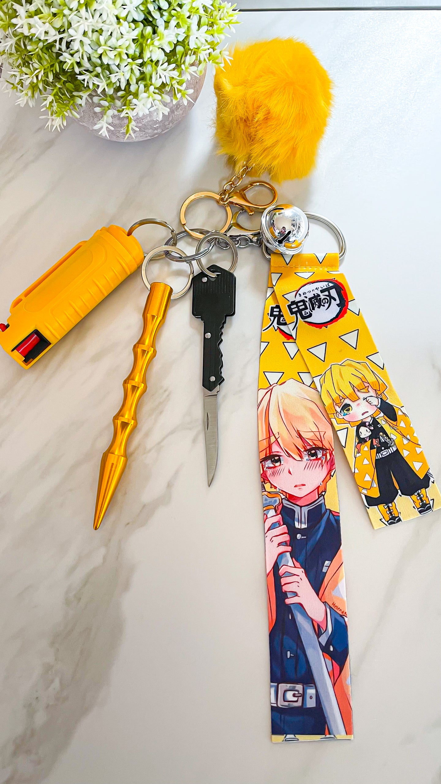 Zenitsu Self Defense Keychain