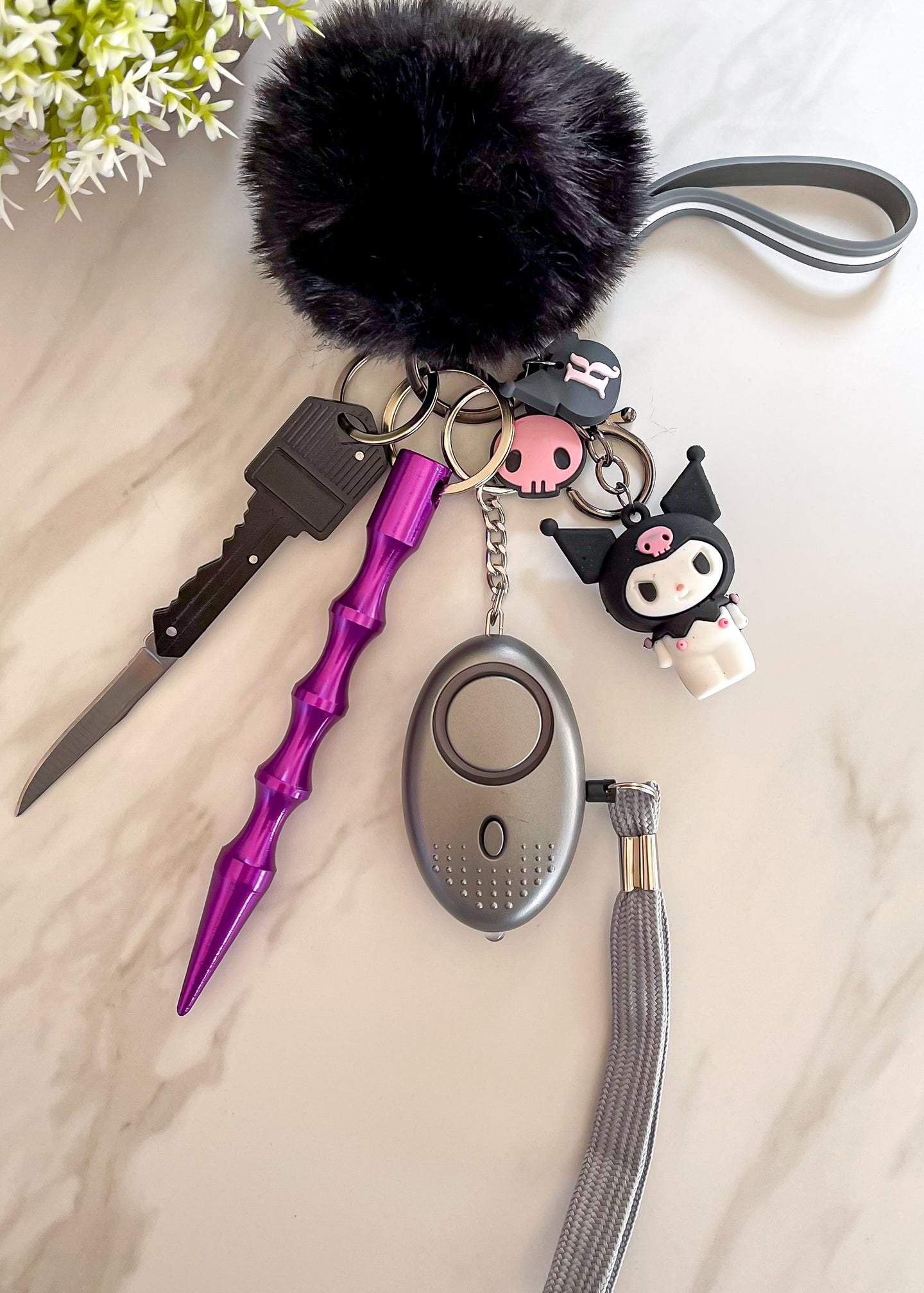 Kuromi Self Defense Keychain