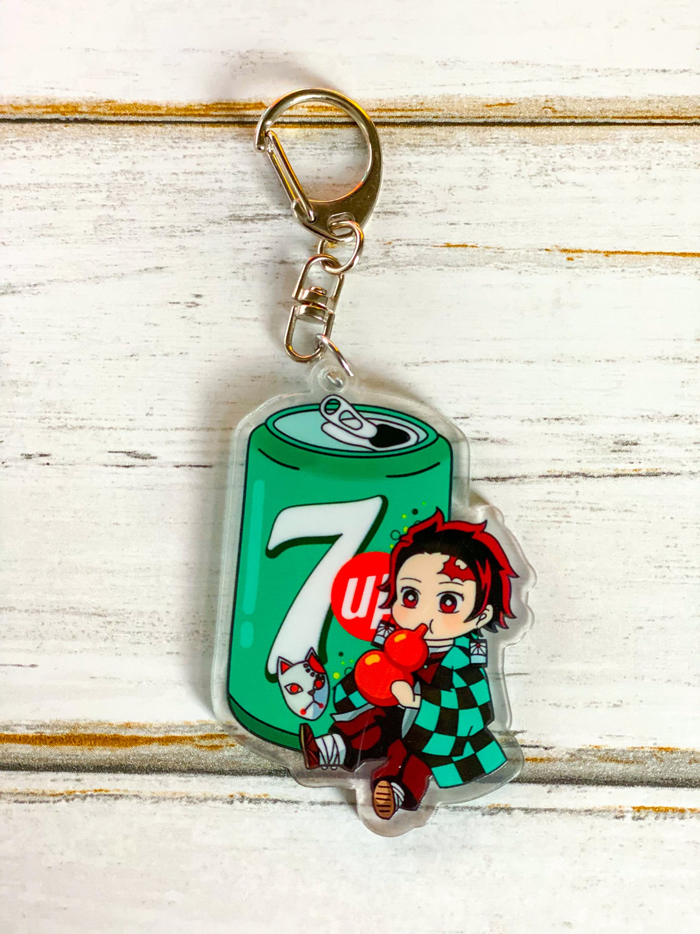 Tanjiro Soda Keychain